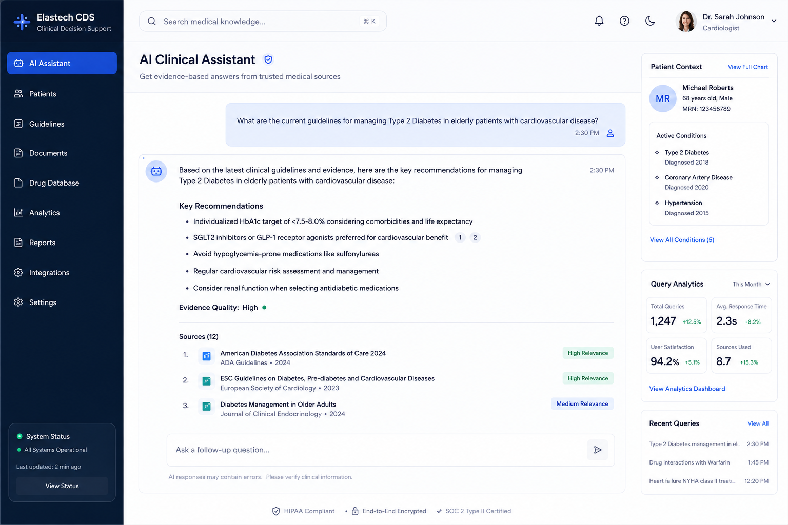 Clinical Decision Support Platform